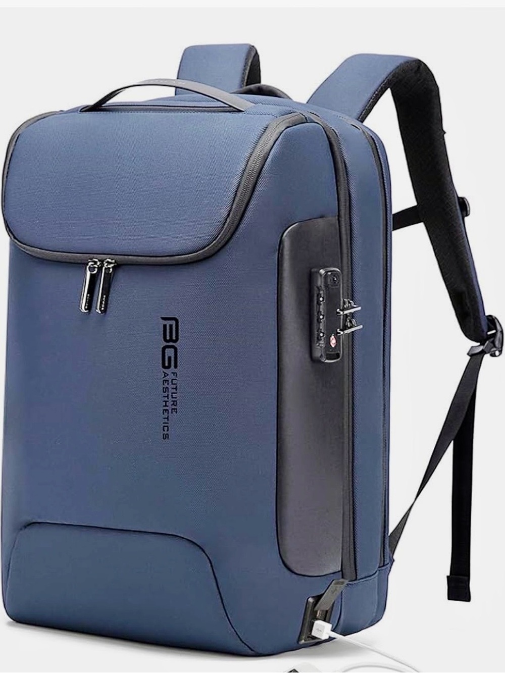 Bange BG Aesthetics Blue Men's Anti-Theft Business Backpack with USB Port
NWT